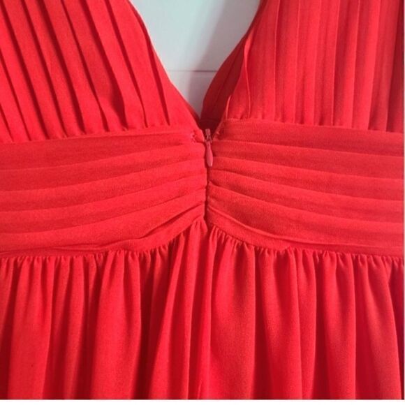 Love X Design Athen Plunging V-Neck Maxi Dress, Red, NWT - Picture 8 of 13